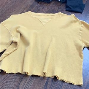 Brandy Melville yellow shirt